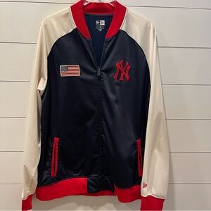 New Era New York Yankees Flag Track Style Jacket Mens Size 2XL